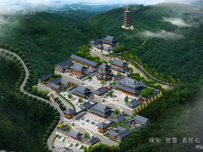 徐州龙王寺古建规划设计布局图